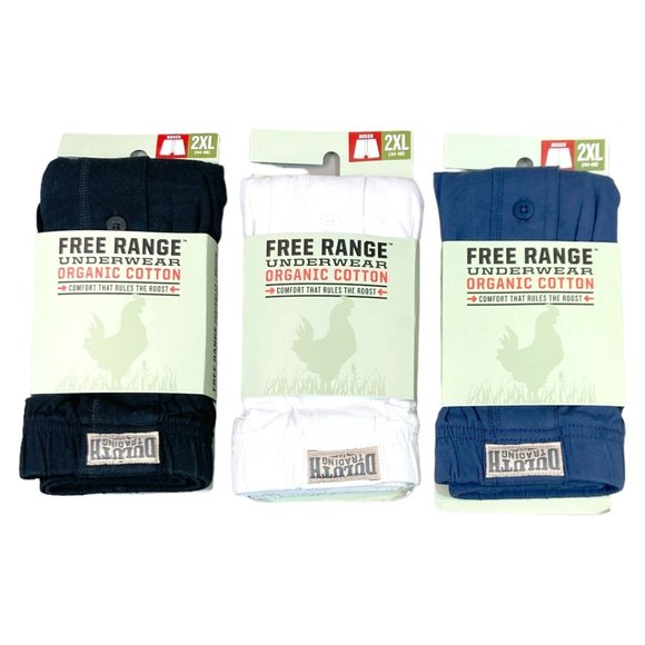 Duluth Trading Co Underwear & Socks 3 Duluth Trading Free Range Boxer Underwear Bundle Black